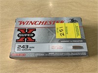 .243 win, 80 gr. (20 rounds)