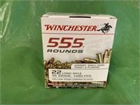 WINCHESTER .22LR HOLLOW POINTS 36GR 555 ROUNDS