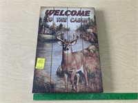 Welcome to the Cabin Sign (wooden)