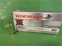 WINCHESTER SUPERX .223REM 55GR 20 ROUNDS JACKETED