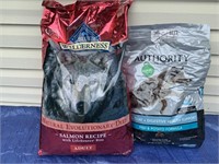 PAIR OF SEALED DOG FOOD BLUE WILDERNESS /AUTHORITY