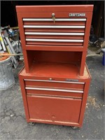 RED UPRIGHT CRAFTSMAN ROLLING TOOL CHEST