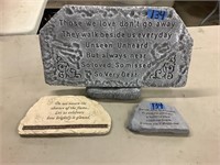 Decorative memorial stones