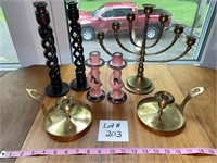 Lot of candle stick holders