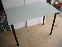 Glass Top Table, 39x21x28