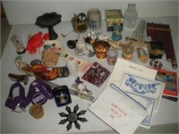 Assorted Novelty Items, Postcards and More