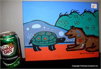 Original David Morrisseau Acrylic On Canvas