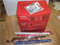 Christmas Storage Drawers w/Contents Wrap and