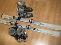 1 Pair Skiis, 2 Pair Ski Boots