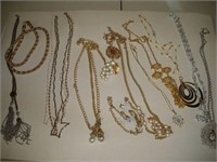 Costume Jewelry-Metallic Necklaces