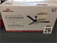 52" LED CEILING FAN OIL RUBBED BRONZE FINISH