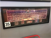 MATTED FRAMED PANORAMIC MICHAEL JORDAN