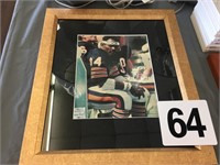 FRAMED AUTOGRAPHED WALTER PAYTON W/COA