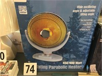 450/900 WATT OSCILLATING PARABOLIC HEATER