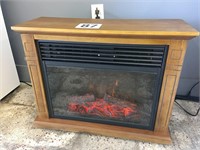 ELECTRIC FIREPLACE ON WHEELS W/ HEATER