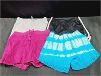 5 Pair Of Girls Shorts 10/12 New&Like New