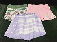 3 Pair Girls Shorts 14/16 New