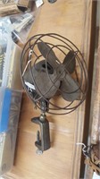 Antique Electric Small Clamp on Fan Needs Cord