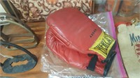 Everlast Red Leather Boxing Glove #43056