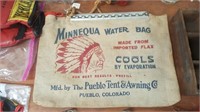 Vintage Minnequa Canvas Water Bag