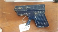 Vintage Pressed Tin Pom Pom Toy Gun