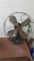 Antique Robbin Meyers 16" Brass Bladed Fan