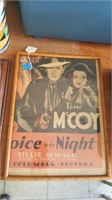 Voice in the Night w/ Tim McCoy Movie Poster 1934