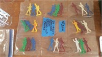 1950's Cracker Jack Toys Stand Up People 24 Total