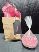 Designer Soy Candle & Gift Bag Salted Carmel
