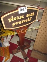 SEAT YOURSELF SIGN
