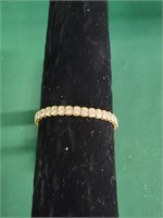 Marked 14K Gold Bracelet w/Stones-