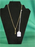 Marked 14K Gold Necklace-Italy-