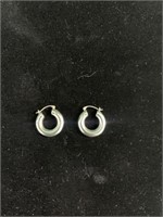 Marked 10K Small Hoop Earrings-