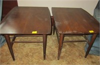 WOODEN MIDCENTURY END TABLES
