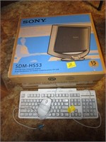 COMPUTER MONITOR AND KEYBOARD