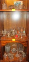ASSORTED CRYSTAL, GLASS DRINKING CLASSES ,