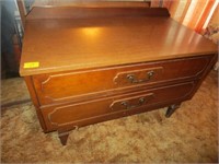 VINTAGE TWO-DRAWER  SET OF TWO SIDE TABLES,