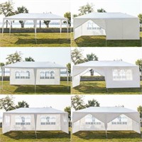 Commercial white 10' x 30' tent will ship + walls