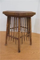 Vintage Wood  Stool or Plant Stand 15" h