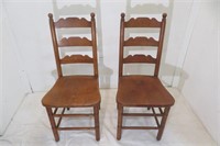 Vintage Pair of Stickley Brothers Chairs Solid