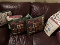 Assorted pillows