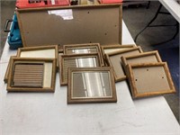 Assorted small picture frames