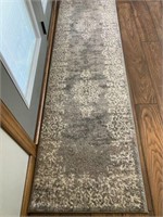 Runner rug with pad, 24” x 90”