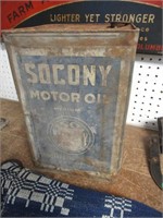 Socony Motor Oil Can