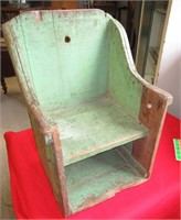 Green Painted Baby Chair