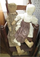 2 Cloth Dolls
