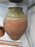Large Redware Potttery Jar