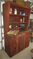 Red Country 1 Door Canted Cupboard