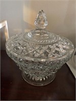 Gorgeous crystal candy dish with lid