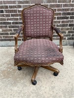 French Style Office Chair 38"Hx22.5"W x20"D